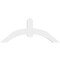 Ekena Millwork Archdale Architectural Grade PVC Gable Bracket, 60"W x 25"H x 4"D x 6"F, 10/12 Pitch GBP060X25X0406ARC00 - alternate 5